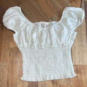 H&M girls crop top blouse